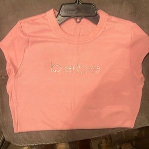 Size medium pink Bebe shirt
